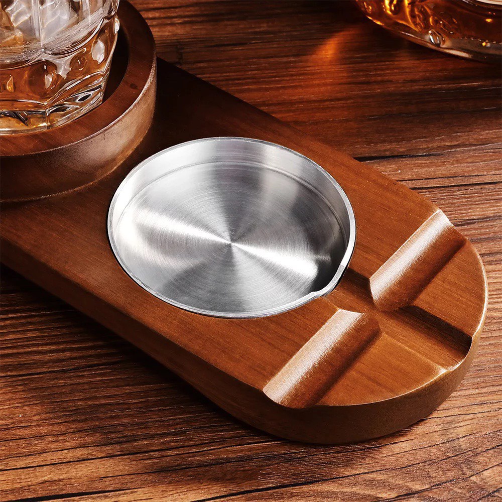 Gạt Tàn Xì Gà Kèm Đựng Ly LynhDecor
