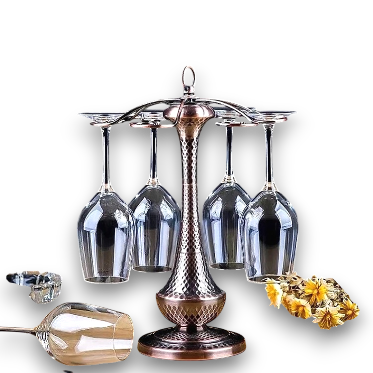 Giá Treo Ly Rượu Vang LynhDecor Màu Đồng Loại 6 Ly NT020X