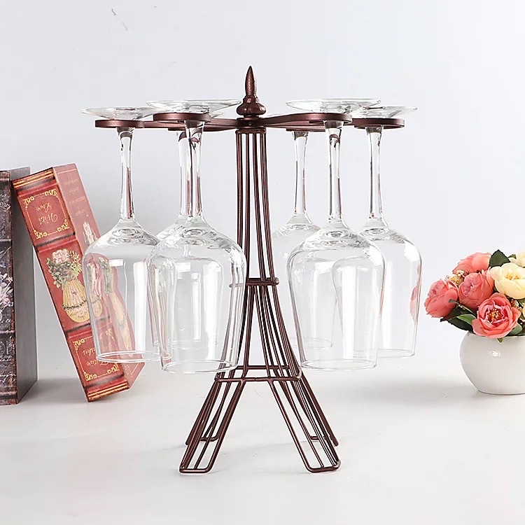 Giá treo ly rượu vang, hình tháp năng động hiện đại NT428