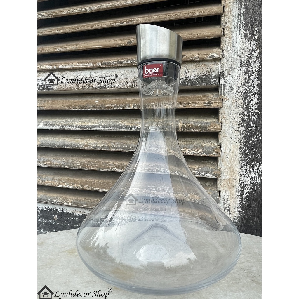 Bình Decanter Phale cao cấp, có nắp Lọc cặn rượu DJ9820
