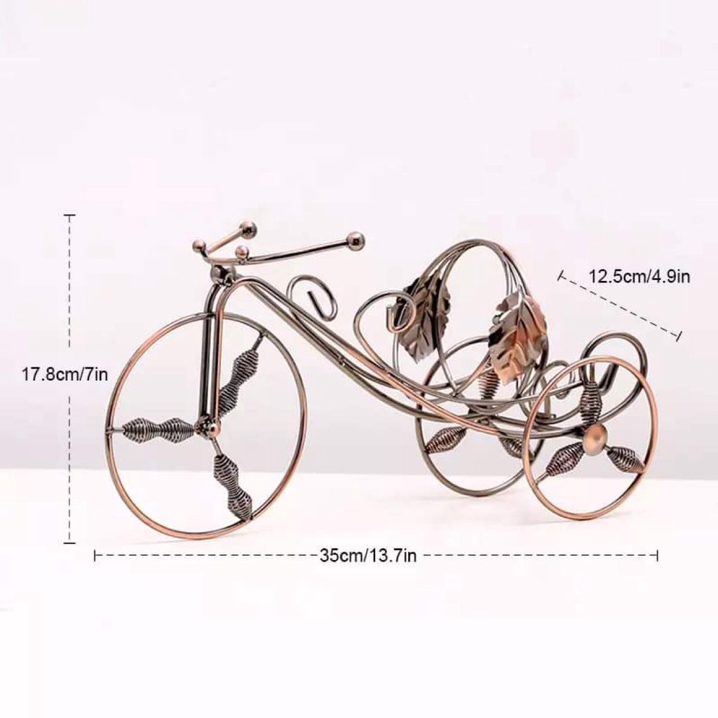 Kệ Xe Đạp Để Chai Vang LynhDecor Màu Vàng Đồng NT008