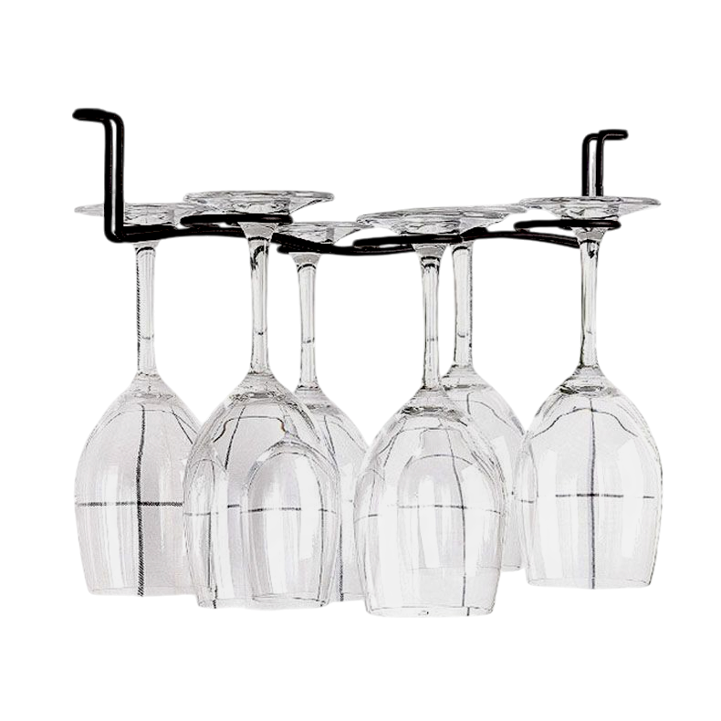 LynhDecor - Giá Treo Ly Rượu Vang Màu Đồng Giả Cổ Loại 8 Ly NT032B