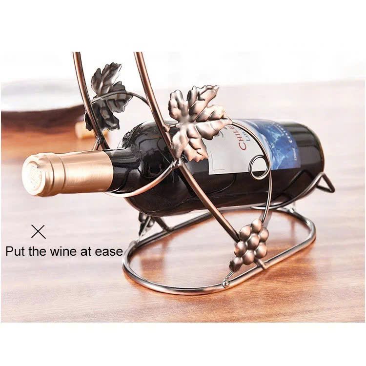 Giá Treo Ly Và Kệ Để Rượu Vang LynhDecor Màu Đồng Loại 4 Ly NT022A