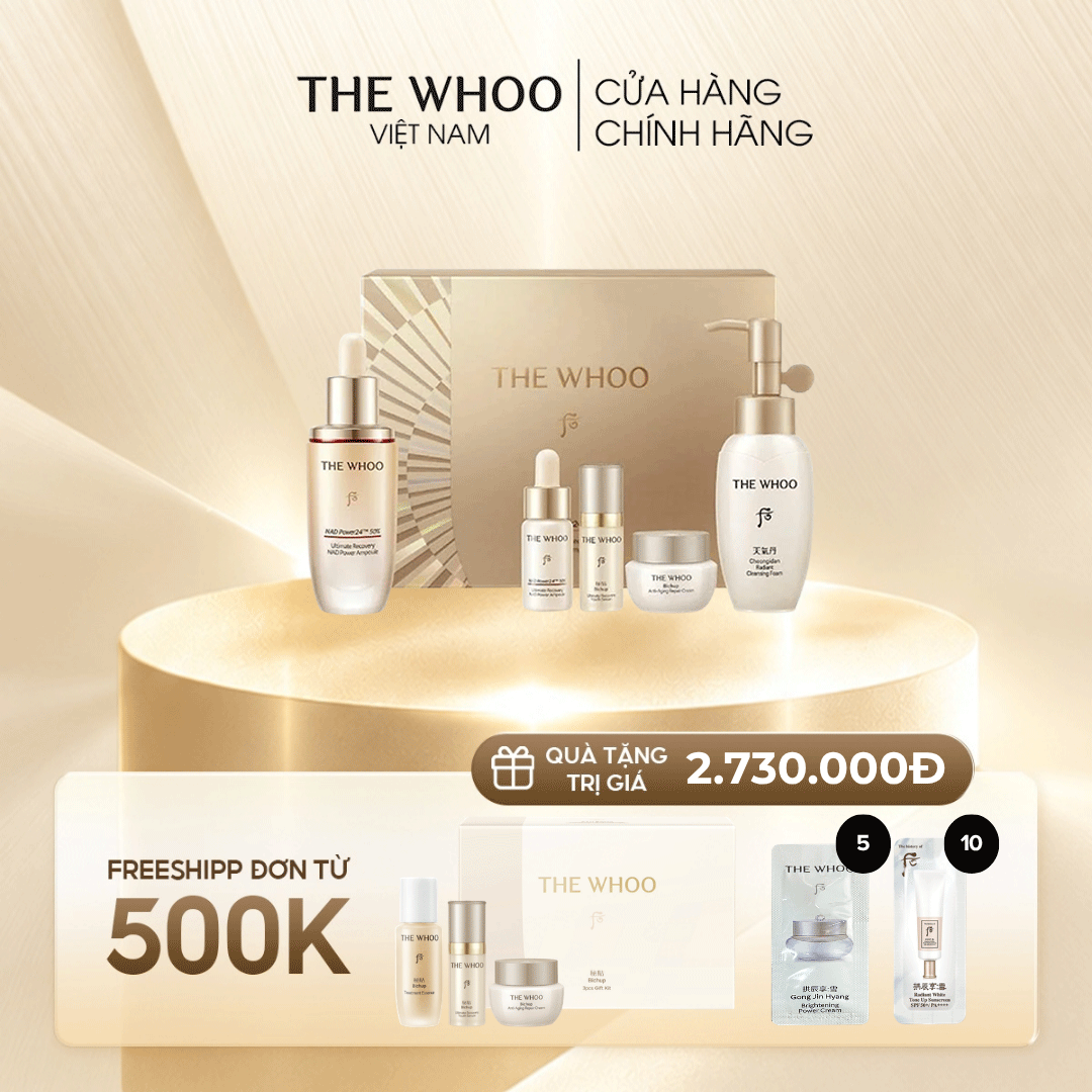 Bộ Dưỡng Da The Whoo Bichup NAD Power Ampoule 50ml Set