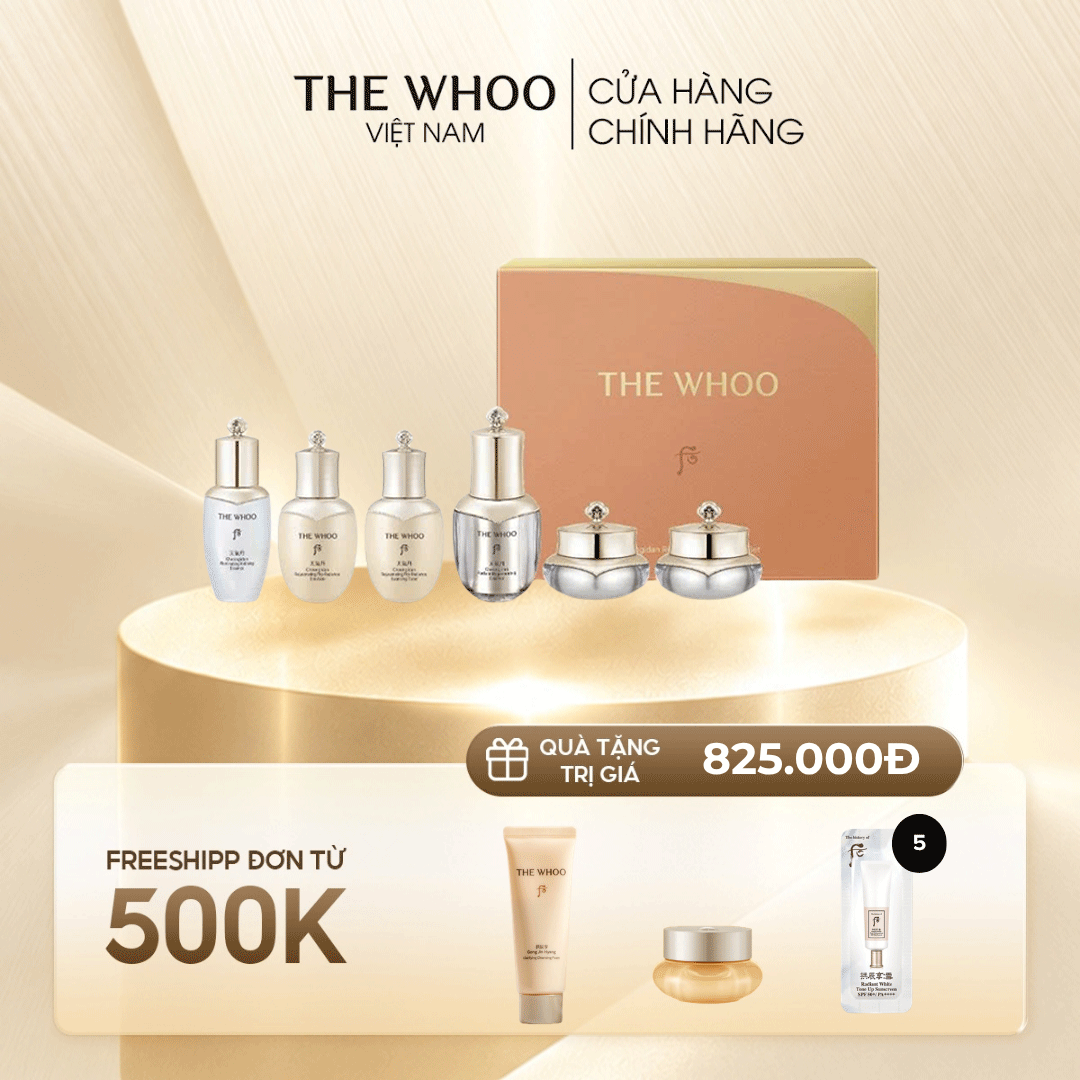 Bộ Dưỡng Tái Sinh The Whoo Cheongidan Rejuvenating 6Pcs Gift Set