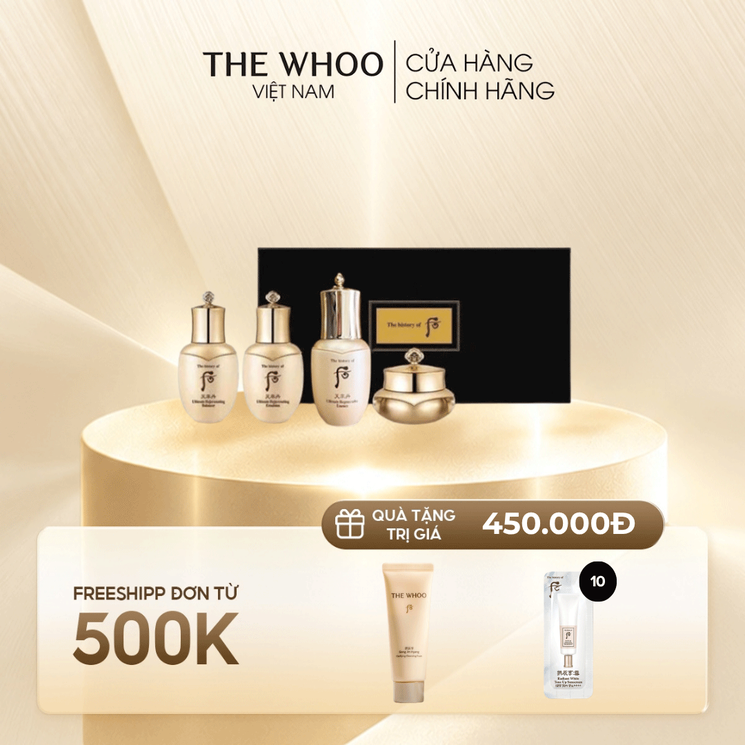 Bộ Dưỡng Da Whoo Cheonyuldan Ultimate Regenerating Gift Set Mini 4pcs