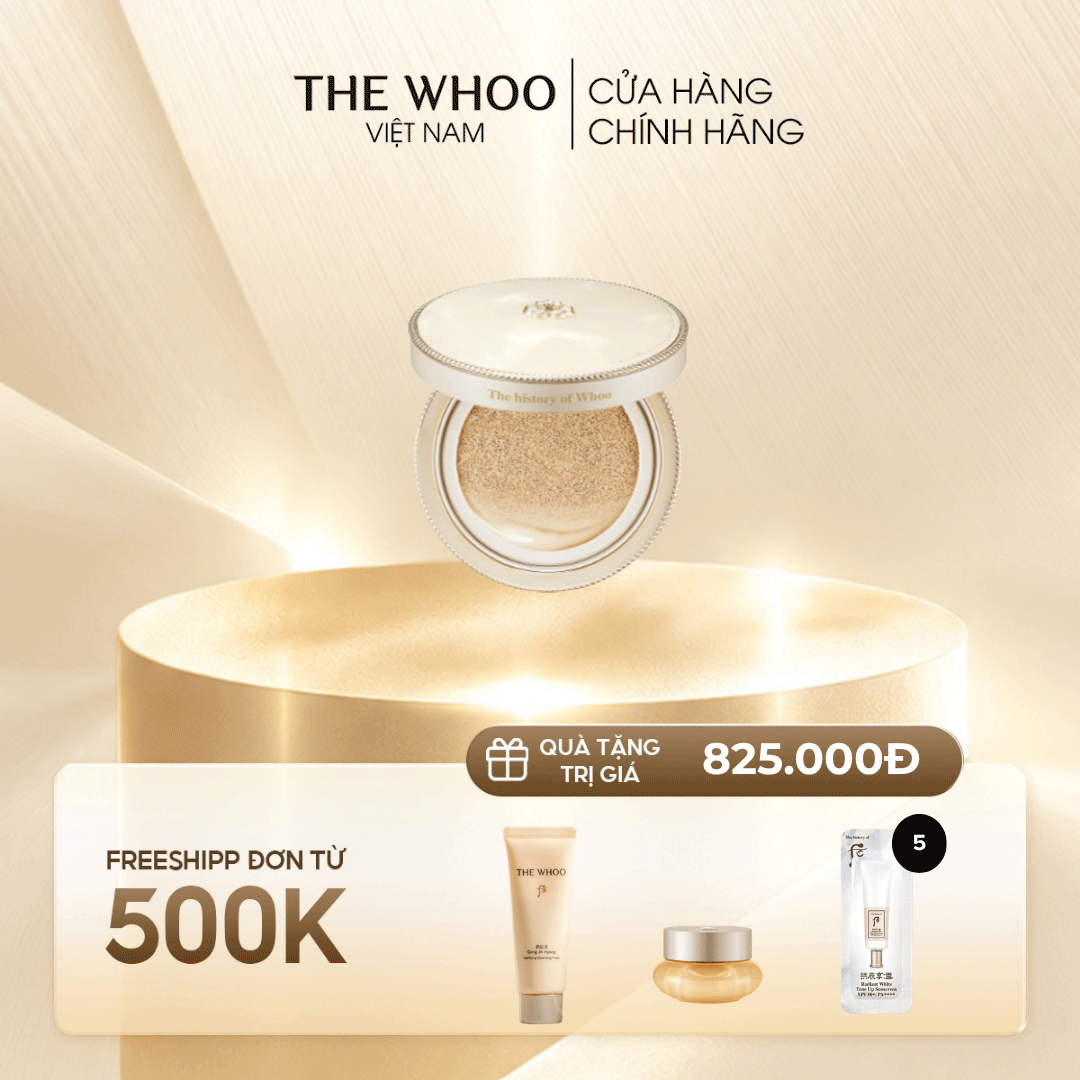 Cushion Trang Điểm Trẻ Hóa Gongjinhyang Mi Luxury Golden Cushion Glow