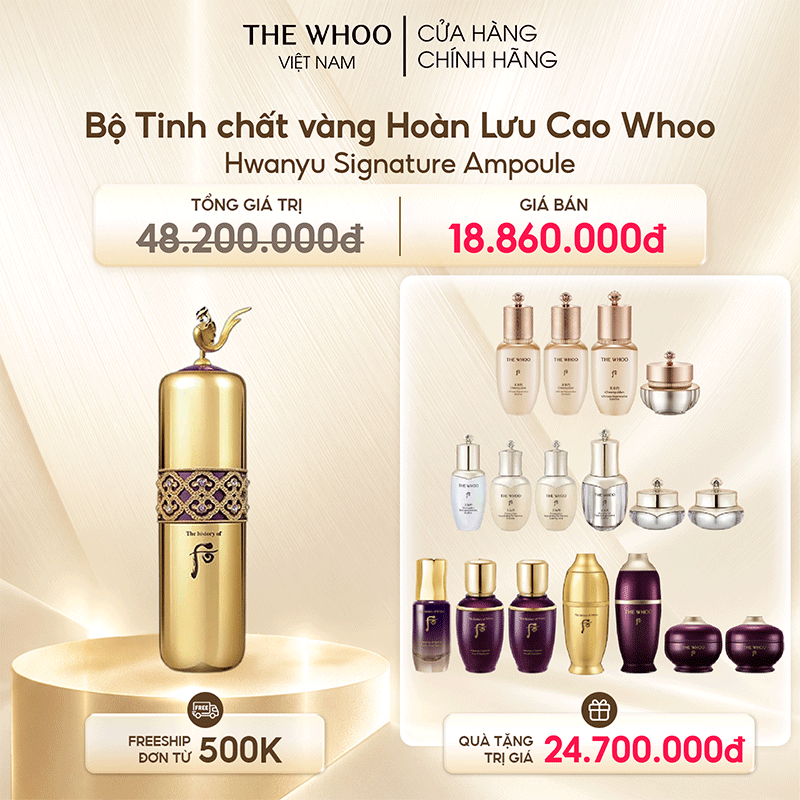 Tinh chất vàng Hoàn Lưu Cao Whoo Hwanyu Signature Ampoule