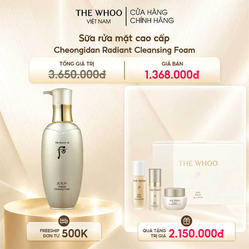 Sữa rửa mặt cao cấp Cheongidan Radiant Cleansing Foam