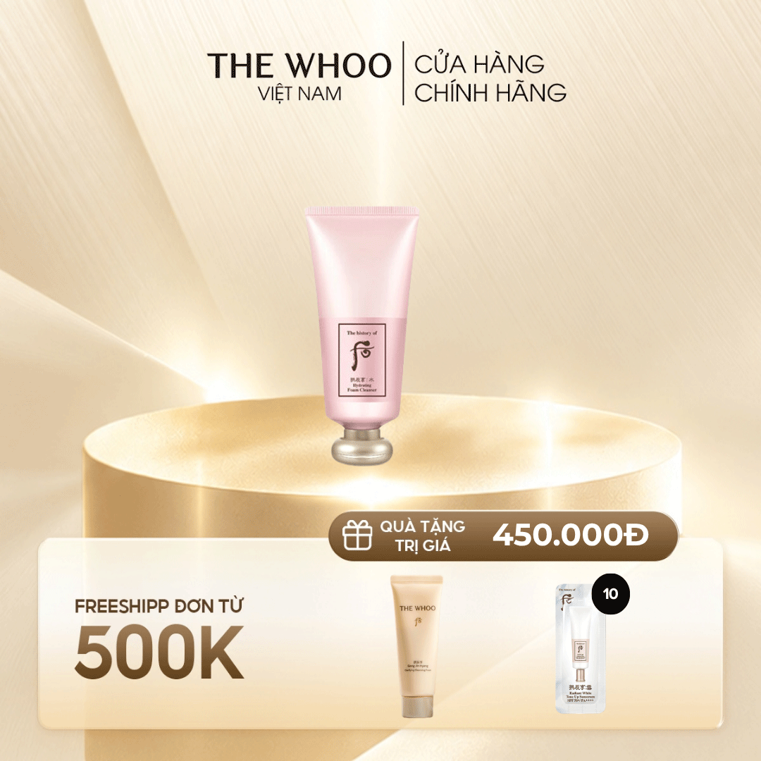 Sữa rửa mặt cấp ẩm Gongjinhyang Soo Hydrating Foam Cleanser
