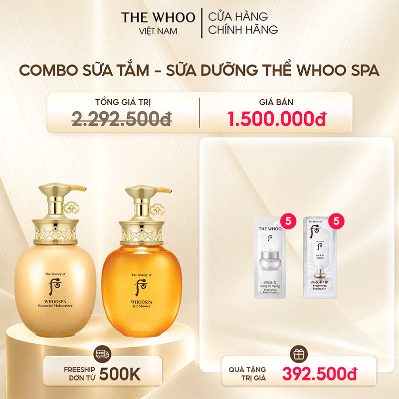 Conbo Sữa Tắm + Sữa Dưỡng Thể Đông Y Whoo Spa