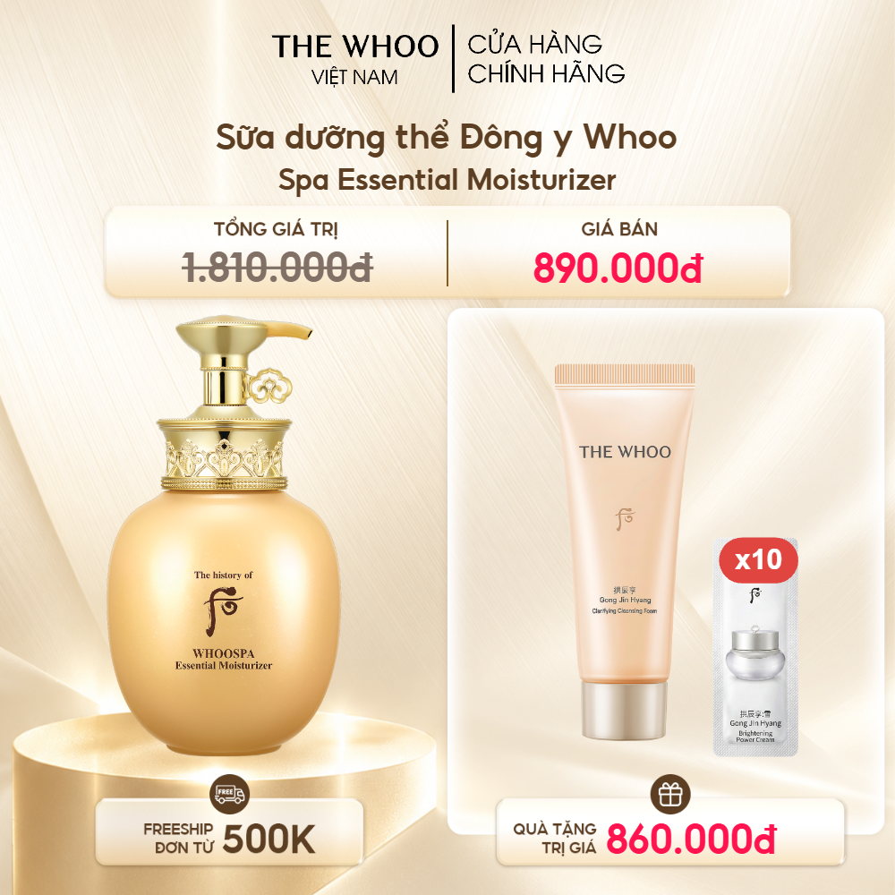 Sữa dưỡng thể Đông y WhooSpa Essential Moisturizer