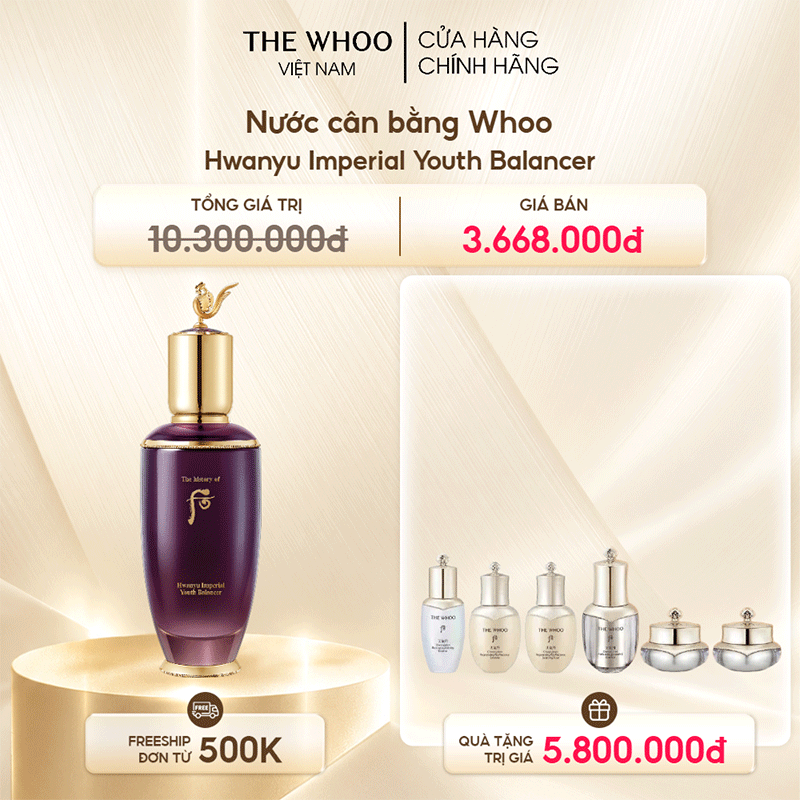 Nước cân bằng Kiệt tác Hoàn lưu Hwanyu Imperial Youth Balancer
