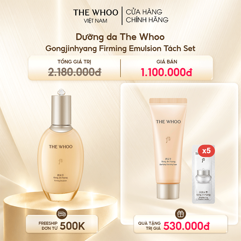 Sữa dưỡng ẩm da The Whoo Gongjinhyang Firming Emulsion