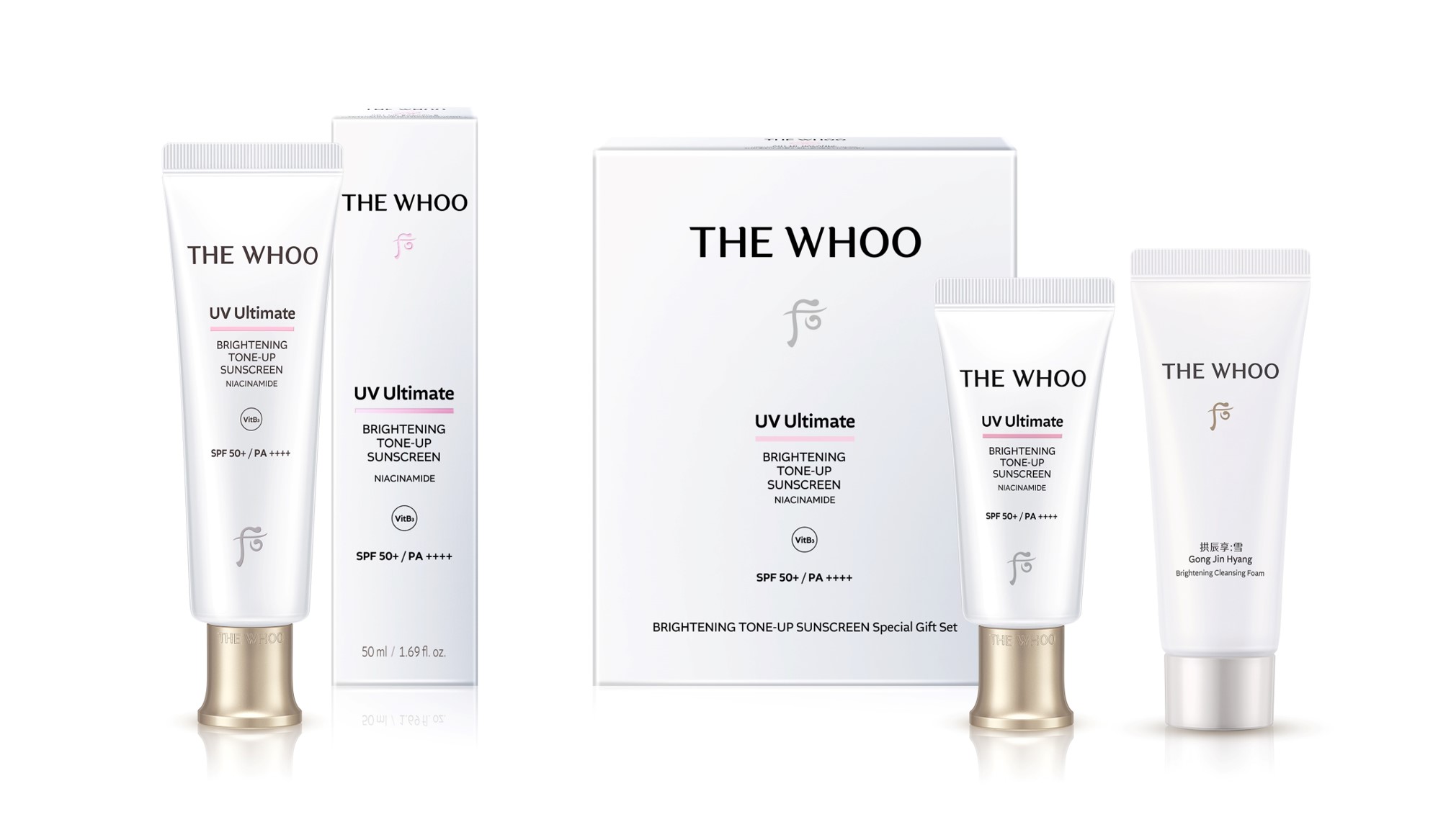 Bộ Kem Chống Nắng Nâng Tone Whoo UV Ultimate Ultimate Brightening