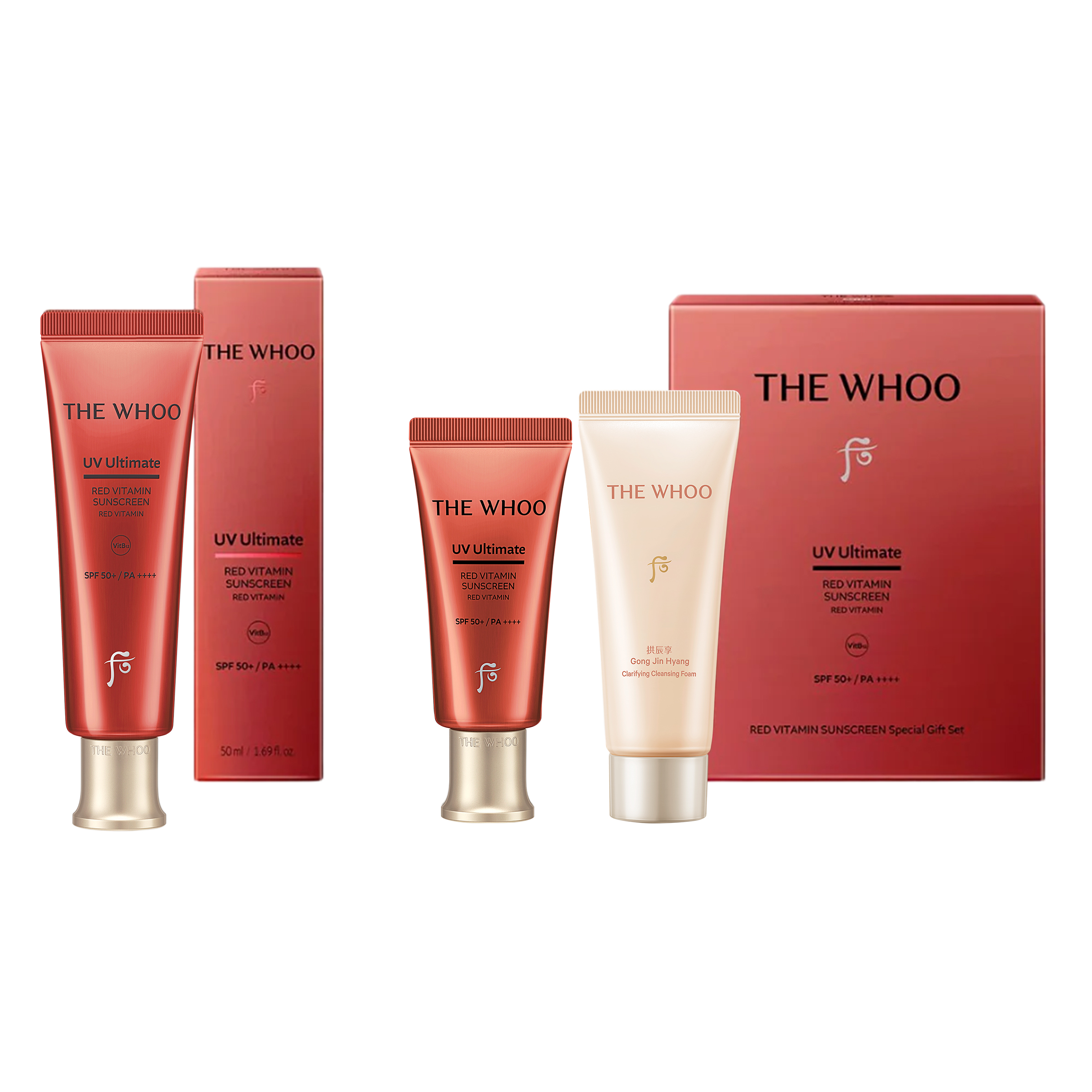 Bộ Kem Chống Nắng Whoo Đỏ UV Ultimate Red Vitamin Sunscreen SE