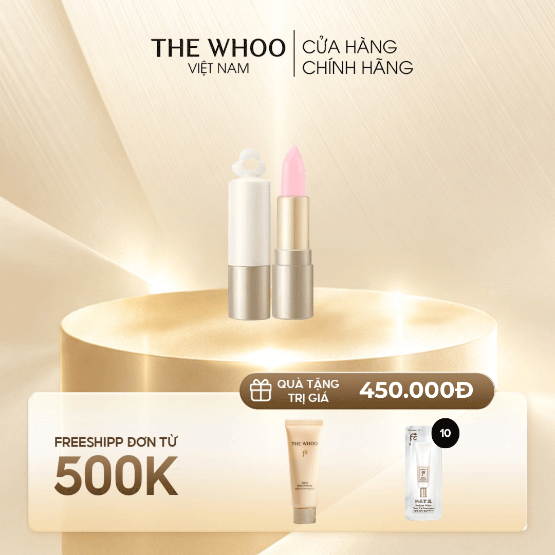 Bộ Son Dưỡng Môi Mini The Whoo Essential Lip Glow Balm No 01 Blush