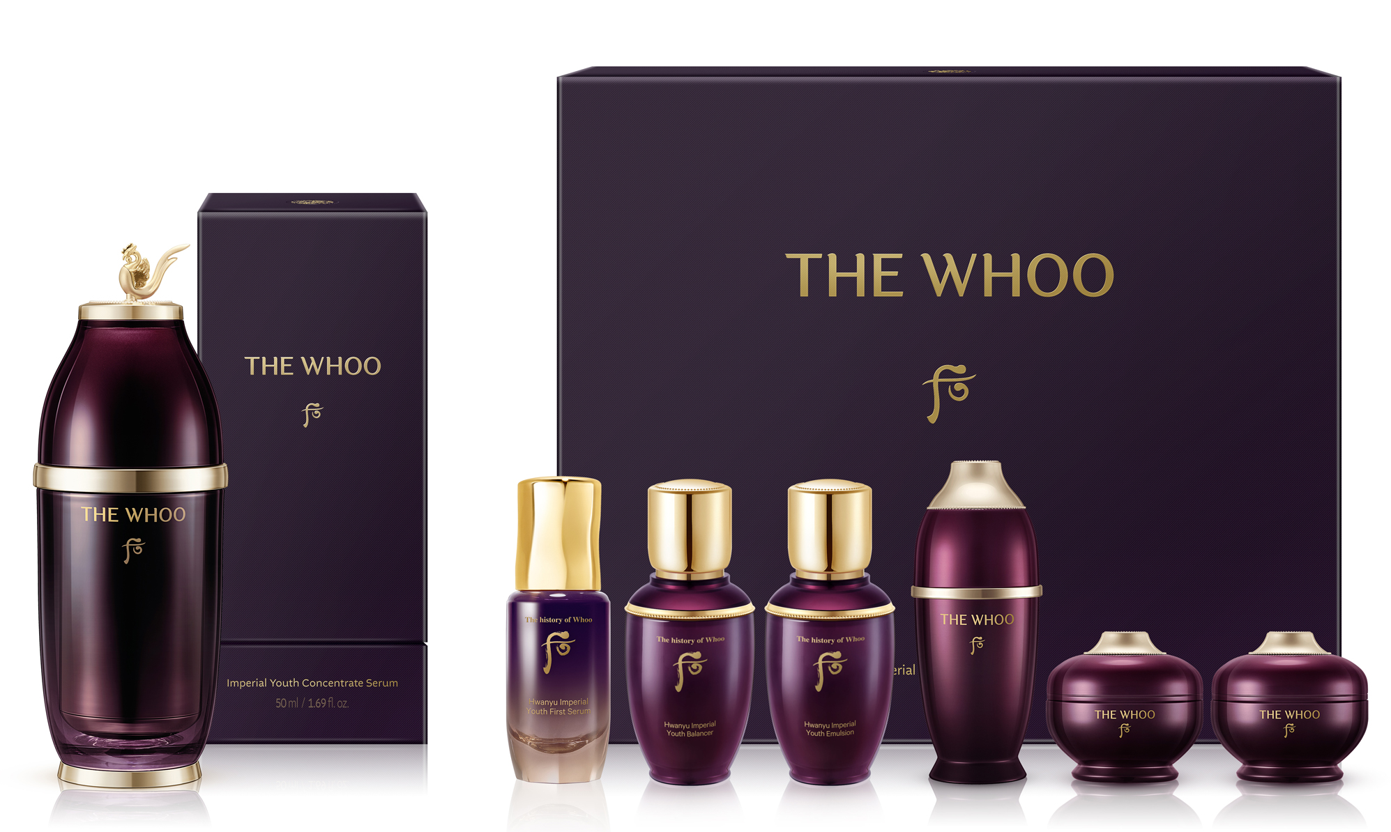 Bộ Tinh Chất Kiệt Tác Hoàn Lưu Cao Whoo Imperial Youth Recovery Serum Special Set