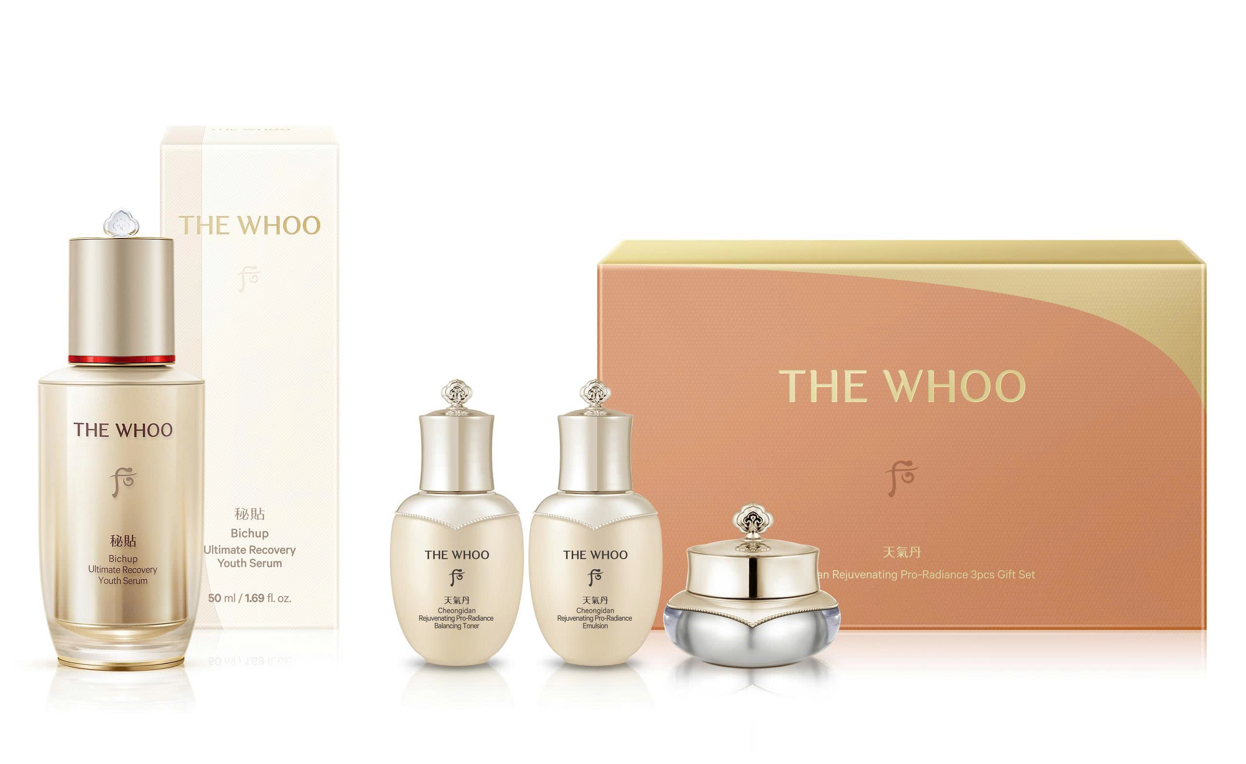 Bộ Dưỡng Da Whoo Bichup Ultimate Youth Serum 50ml Set