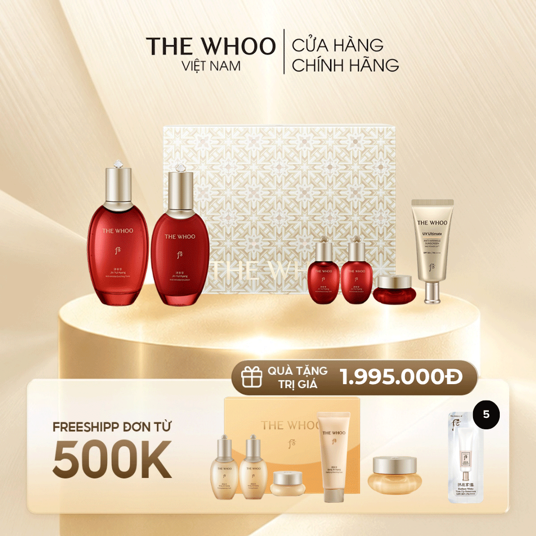 Bộ dưỡng da chống lão hóa Whoo Jinyulhyang 2pcs Y25