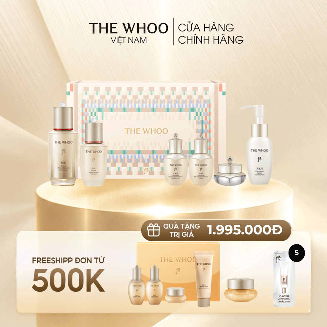 Set Tinh Chất Chống Lão Hóa Thế Hệ 4 Whoo Bichup Ultimate Recovery Youth Serum
