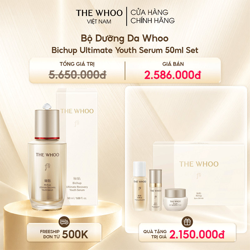 Tinh chất tự sinh Whoo Bichup Ultimate Recovery Youth Serum thế hệ 4