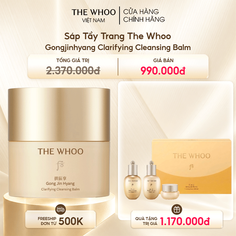 Sáp Tẩy Trang The Whoo Gongjinhyang Clarifying Cleansing Balm