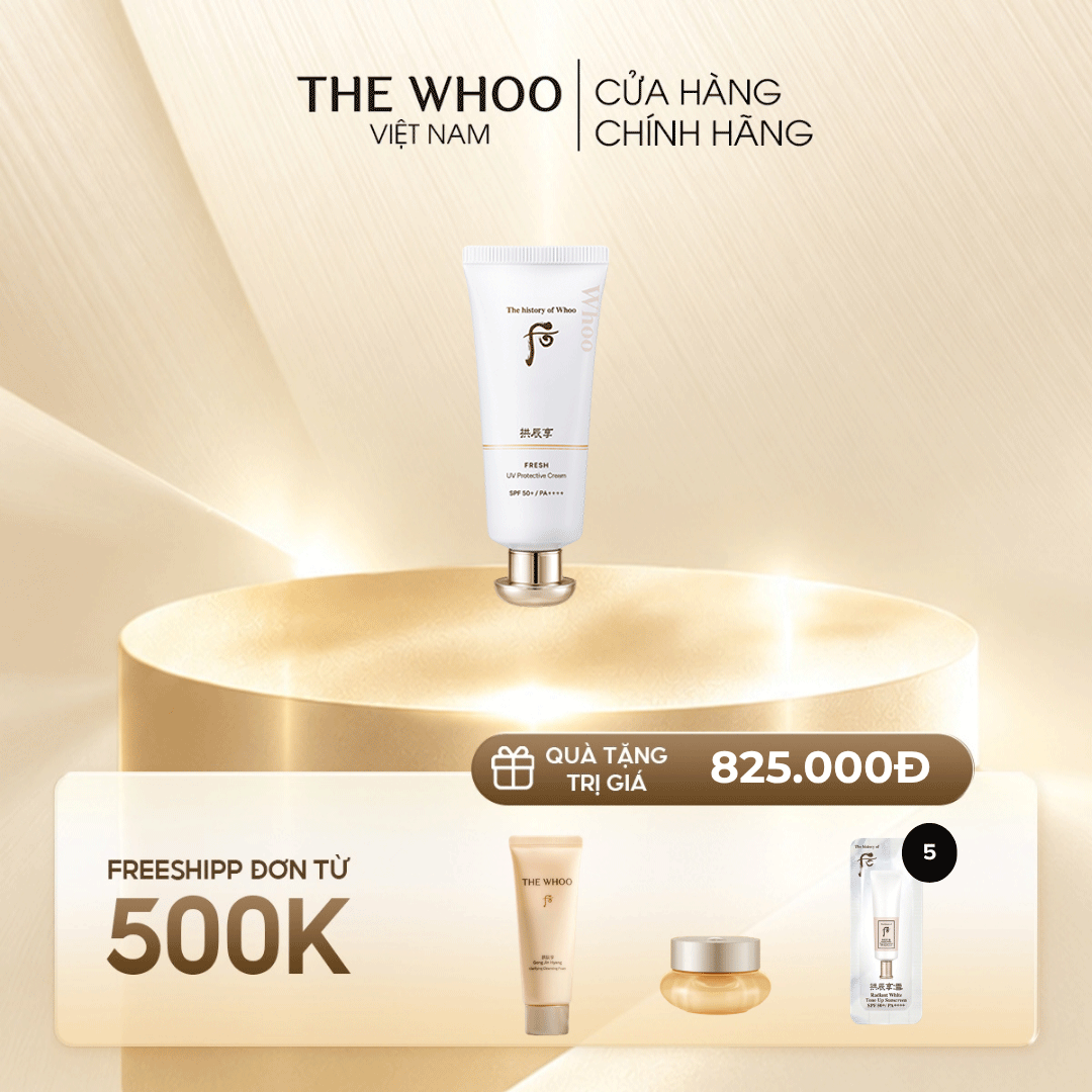Kem chống nắng cho da nhạy cảm Gongjinhyang Fresh Sun Cream SPF50+/PA++++