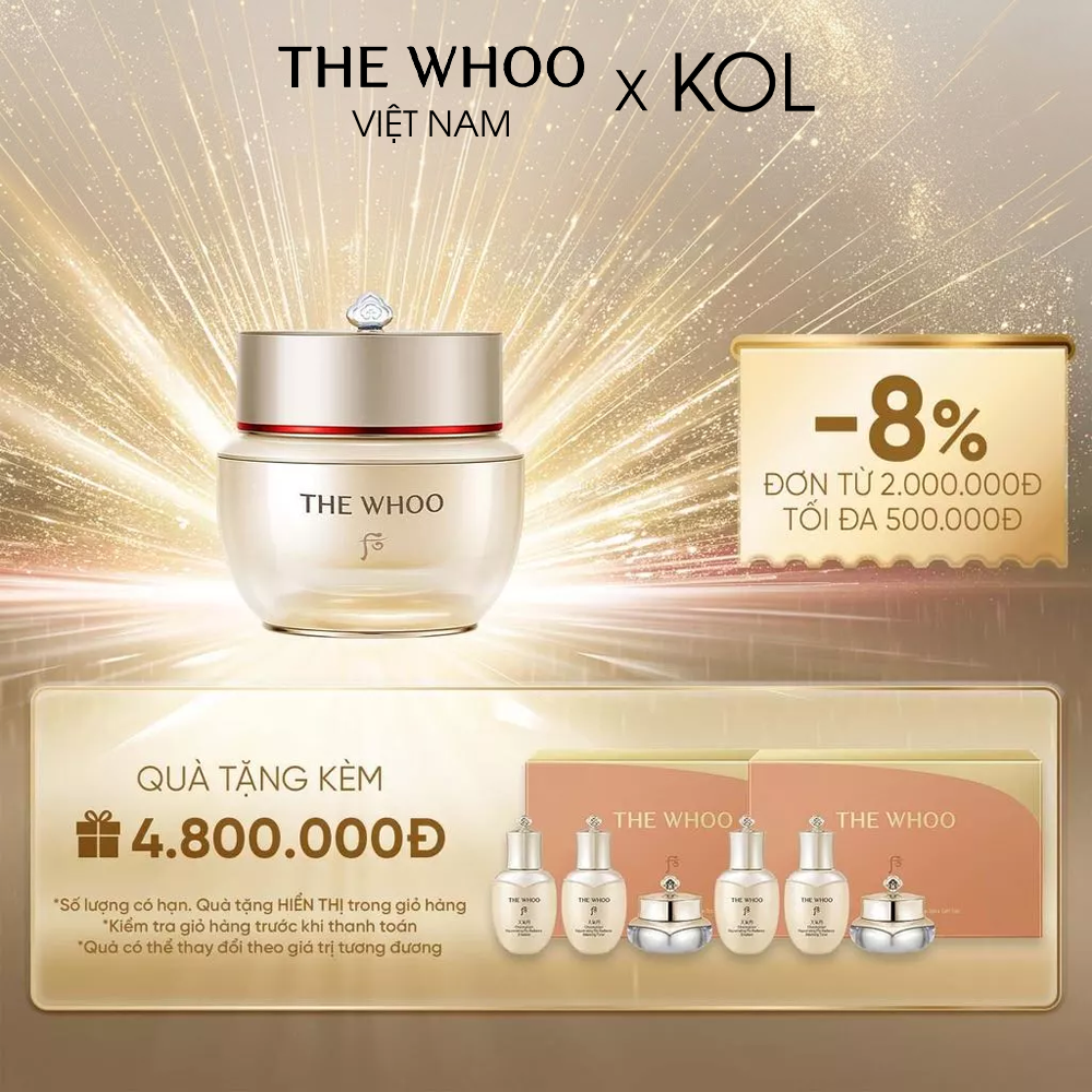 [KOL x The Whoo] Kem dưỡng tự nhuận da Anti Anging Repair Cream