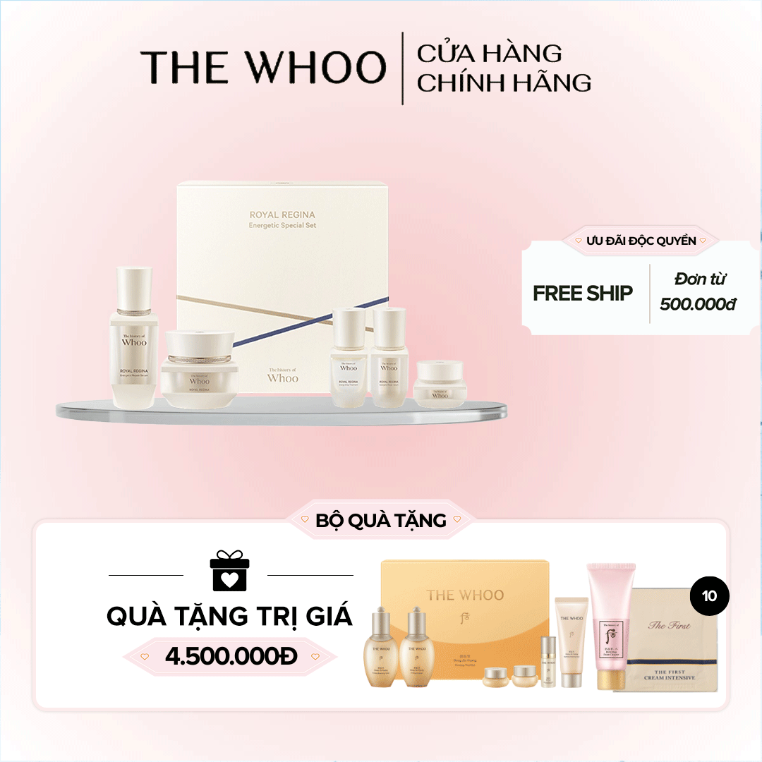 Bộ Dưỡng Whoo Royal Regina Energetic 2pcs Special Set