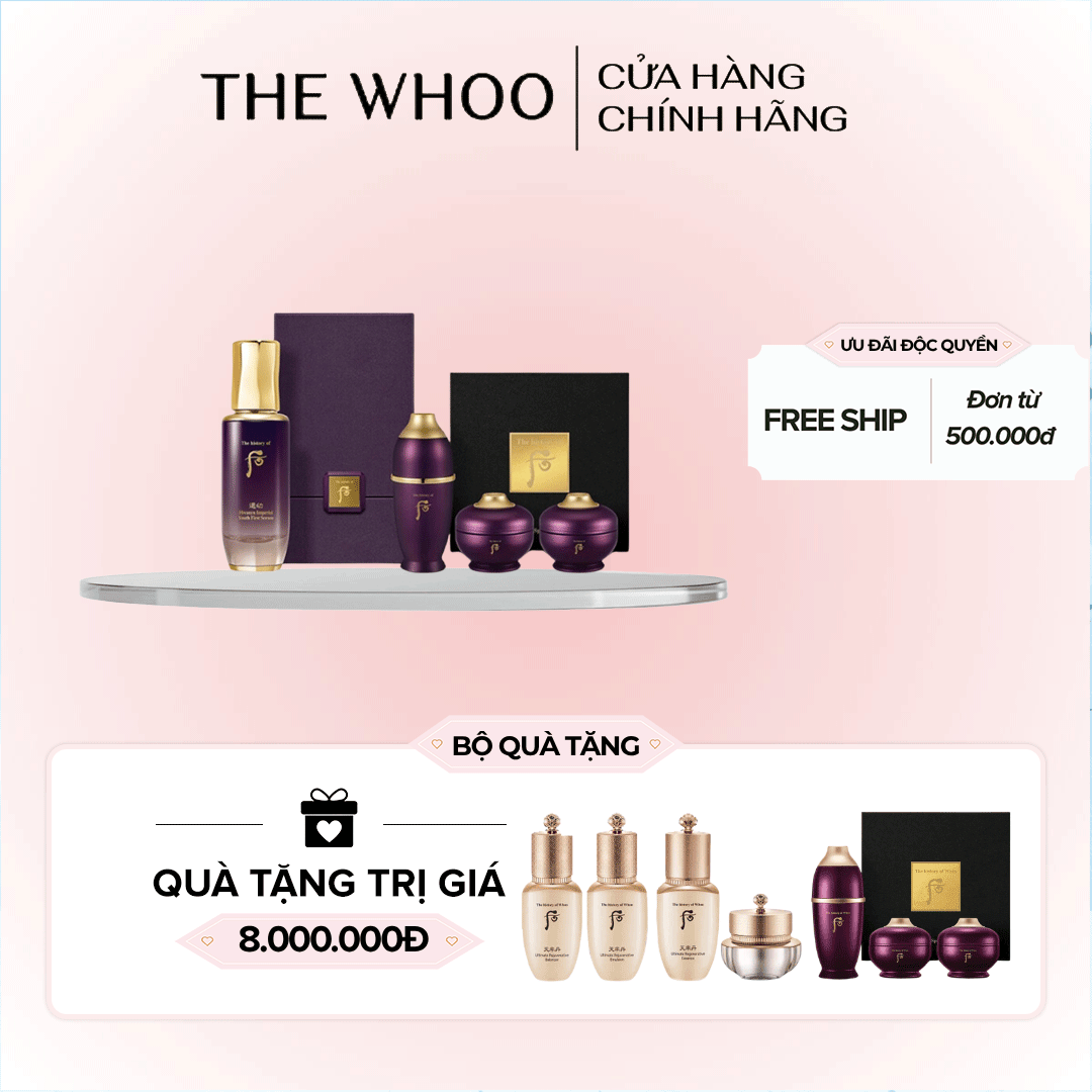 Bộ Tinh Chất Trẻ Hóa Whoo Hwanyu Imperial Youth First Serum Special Set
