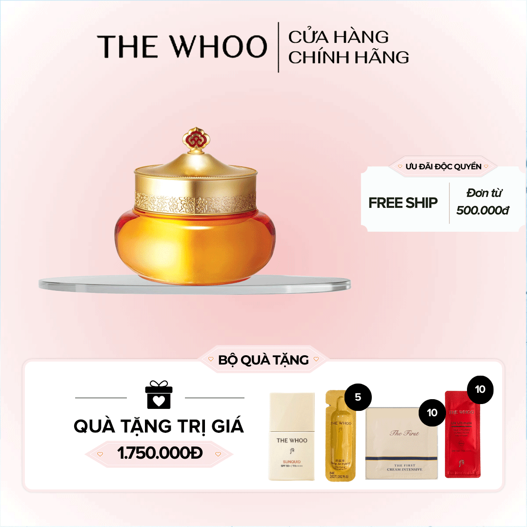 Mặt nạ ngủ Whoo cho mặt và cổ Gongjinhyang Neck & Face Sleeping Repair