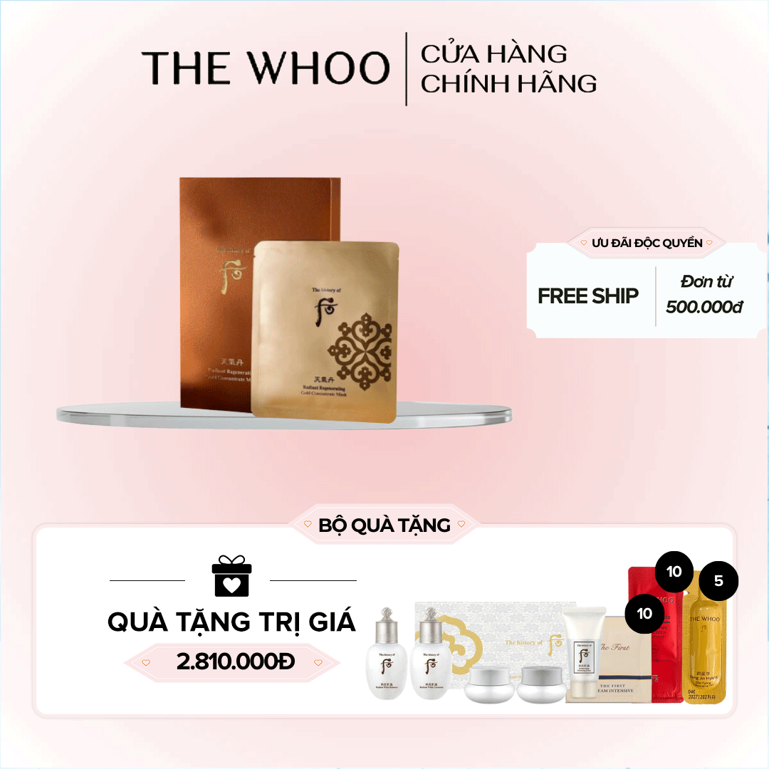 Mặt Nạ Trẻ Hóa Da Cheongidan Radiant Regenerating Gold Concentrate Mask