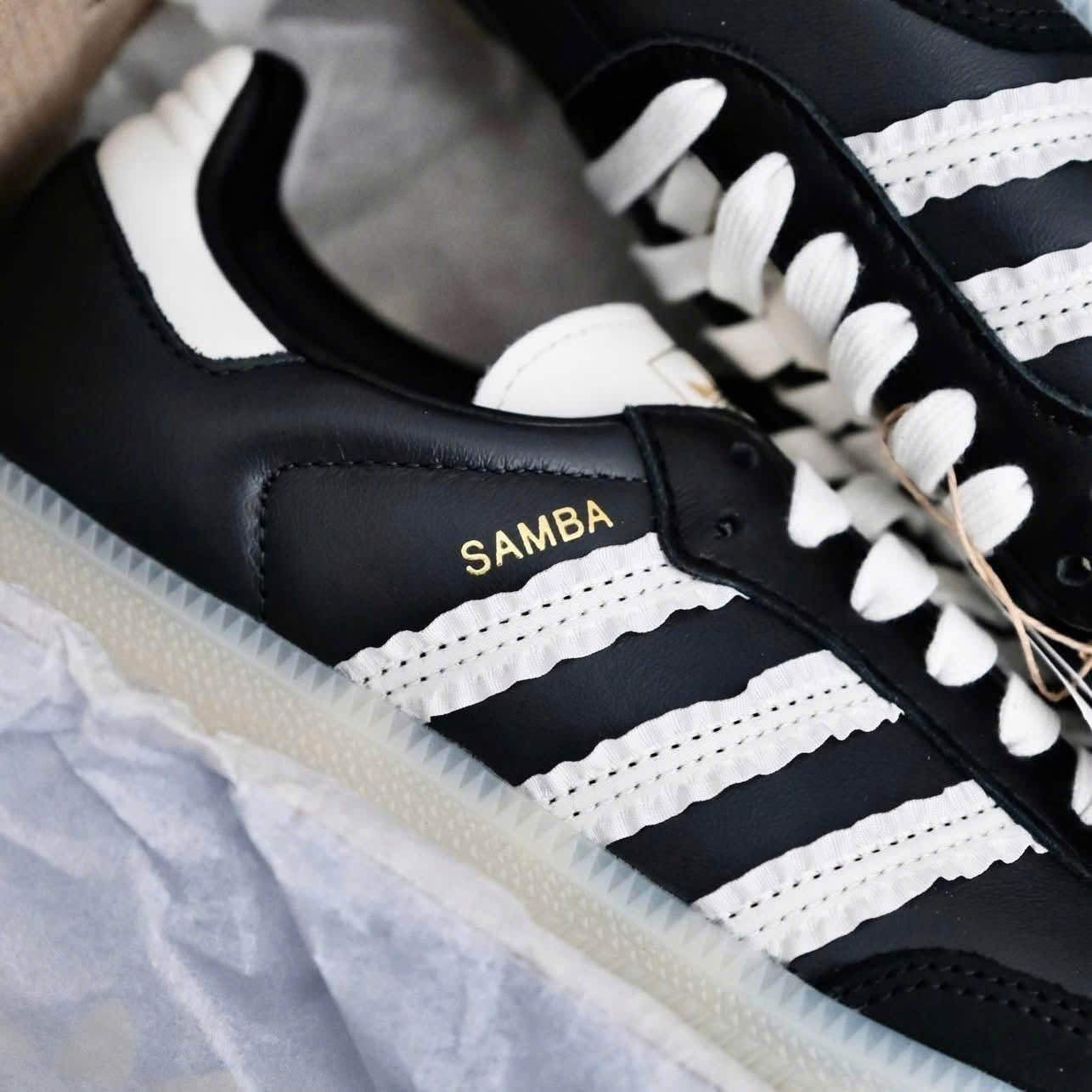 Adidas Samba Ruffle Stripes Pack Black Off White