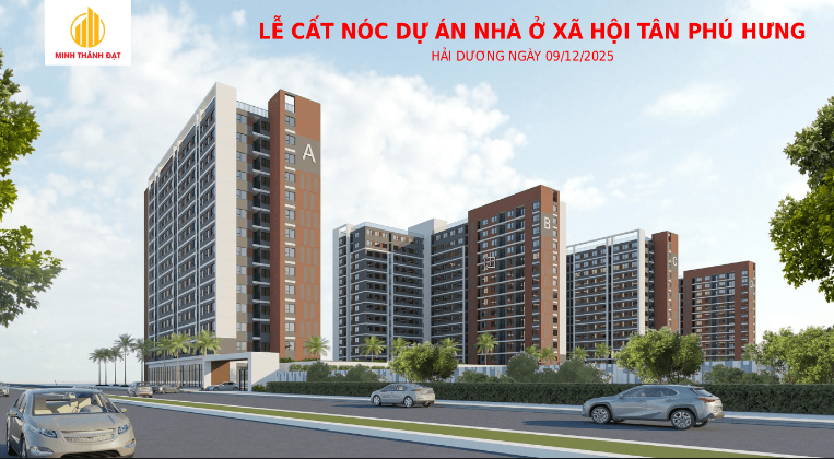 LỄ CẤT NÓC DỰ ÁN NHÀ Ở XÃ HỘI TÂN PHÚ HƯNG