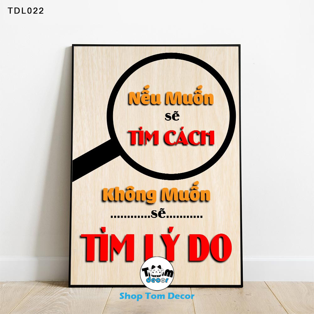 Tranh Động Lực 30x40,40x60cm Tranh Nhựa Formex Có Khung Composite Treo Tường Tranh Slogan Động Lực