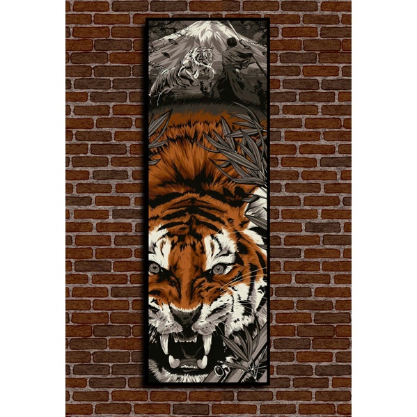 Bộ 4 tranh samurai tranh canvas khung composite treo tường giá xưởng - trang trí tiệm cà phê - tattoo ...