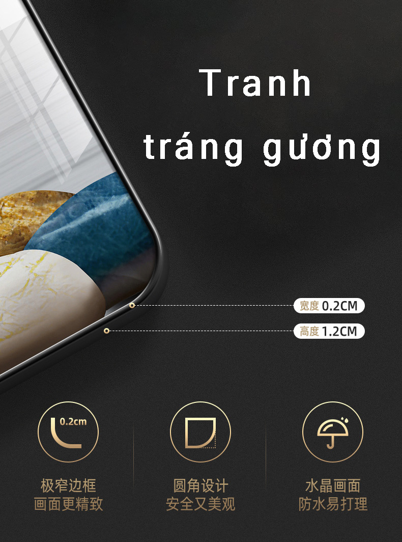 Tranh Luffy Gear 5 Ghép Hiệu Ứng Neon Tráng Gương Dán Tường,Tranh Canvas,Tráng Gương Nhựa Formex 5mm - Tranh One Piece T5LF023
