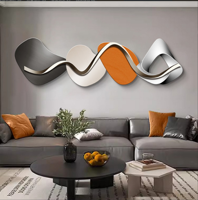 Tranh Led 3D Trừu Tượng Tráng Gương Hiện Đại Có Remot Điều Khiển