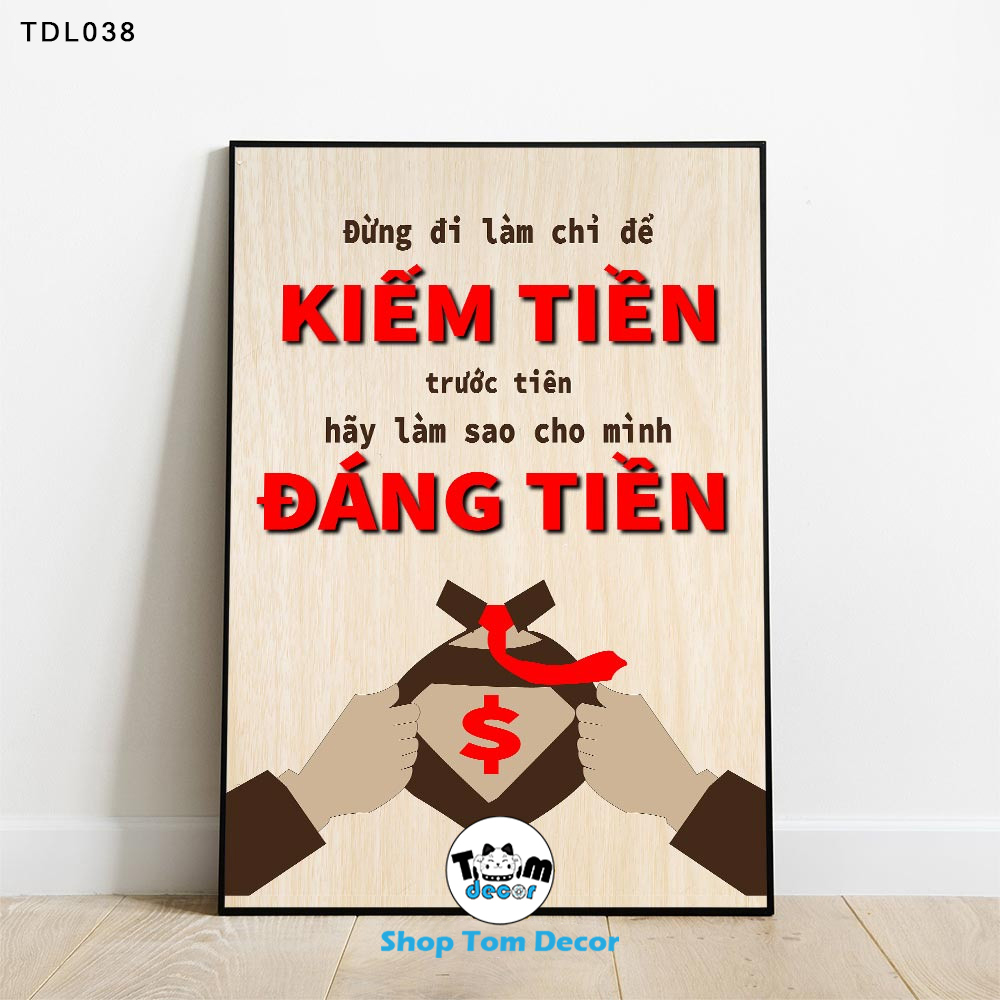 Tranh Động Lực 30x40,40x60cm Tranh Nhựa Formex Có Khung Composite Treo Tường Tranh Slogan Động Lực
