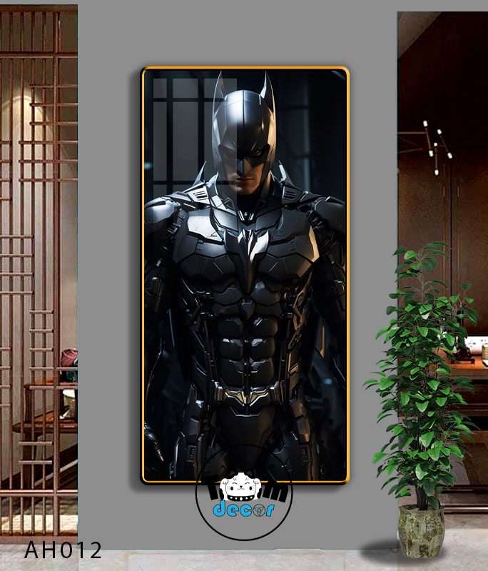 Tranh Người Nhện-Marvel-Samurai-Batman-Iron man - Tranh Tráng Gương Khổ Dọc AH012