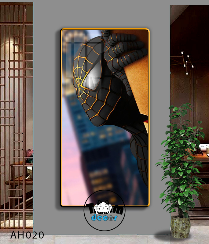 Tranh Người Nhện-Marvel-Samurai-Batman-Iron man - Tranh Tráng Gương Khổ Dọc AH020