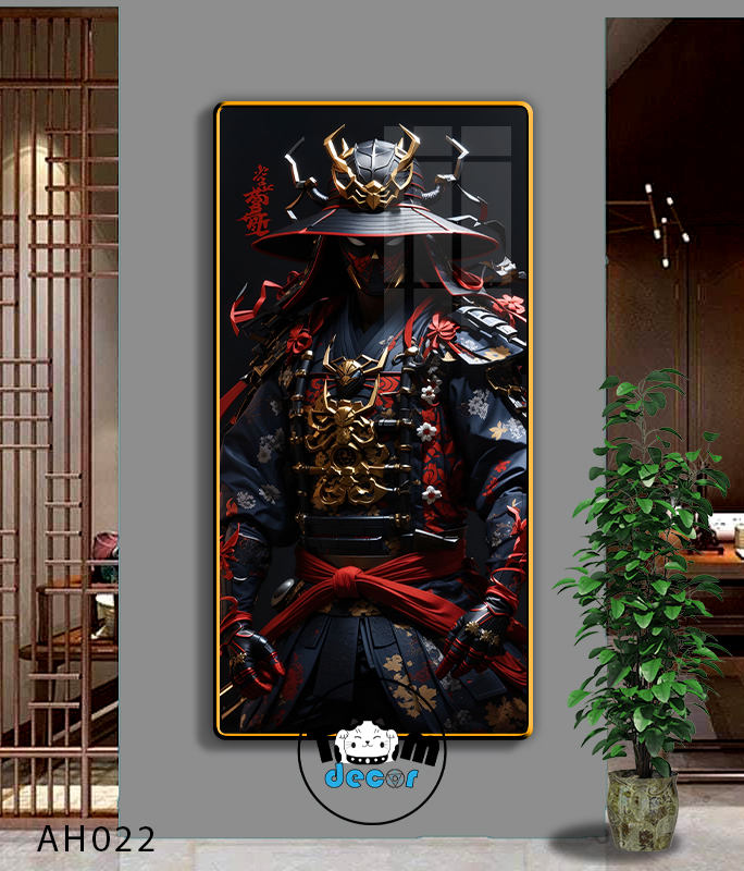 Tranh Người Nhện-Marvel-Samurai-Batman-Iron man - Tranh Tráng Gương Khổ Dọc AH022