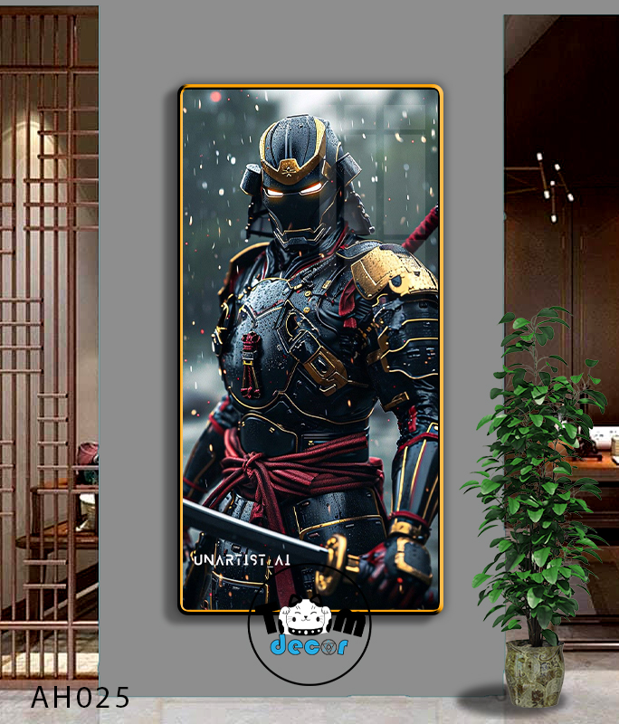 Tranh Người Nhện-Marvel-Samurai-Batman-Iron man - Tranh Tráng Gương Khổ Dọc AH025