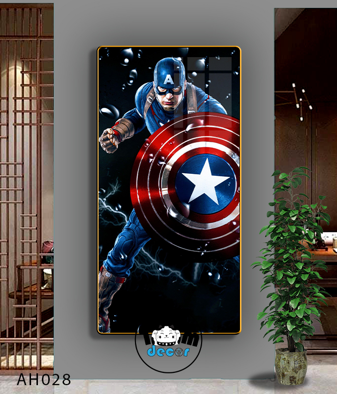 Tranh Người Nhện-Marvel-Samurai-Batman-Iron man - Tranh Tráng Gương Khổ Dọc AH028