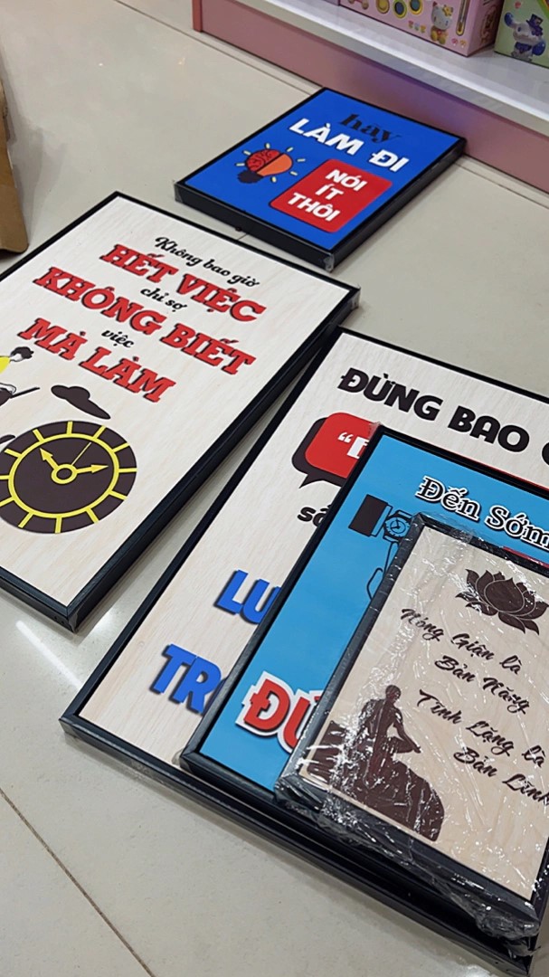 Tranh Động Lực 30x40,40x60,60x90cm Tranh Canvas Có Khung Composite Treo Tường Tranh Slogan Động Lực - TDL011