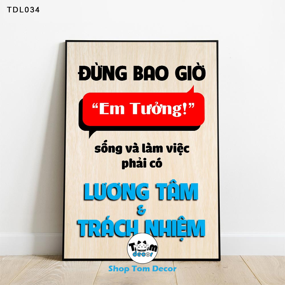 Tranh Động Lực 30x40,40x60cm Tranh Nhựa Formex Có Khung Composite Treo Tường Tranh Slogan Động Lực