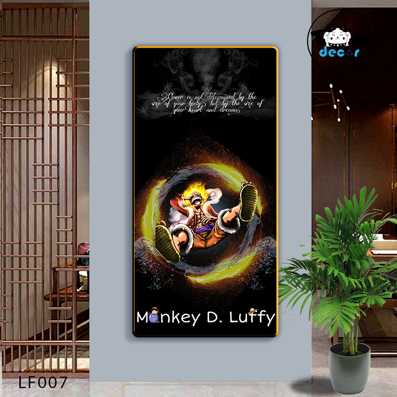 Tranh Tráng Gương ONE PIECE Tranh Dọc Luffy-Zoro-Law-Sanji - Tranh Hải Tặc - LF007