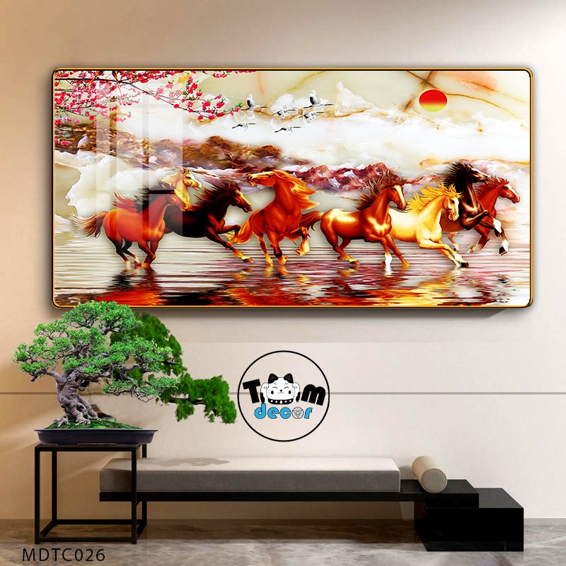Tranh Tráng Gương Mã Đáo Thành Công - MDTC026 - Tomdecor