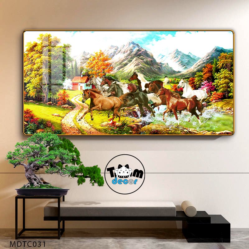 Tranh Tráng Gương Mã Đáo Thành Công - MDTC031 - Tomdecor